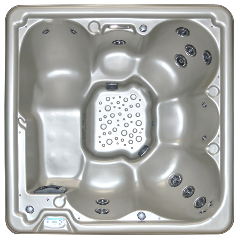 CyannaValleySpas 6Person 17Jet Plug and Play Hot Tub with Lounger and